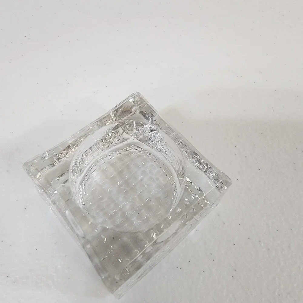 Vintage Open Salt Cellars 6-Pack, Clear Crystal Glass